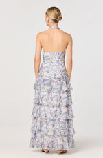 Load image into Gallery viewer, Adamaris Dress in Blue Floral
