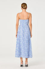 Load image into Gallery viewer, Bayley Dress in Blue Floral
