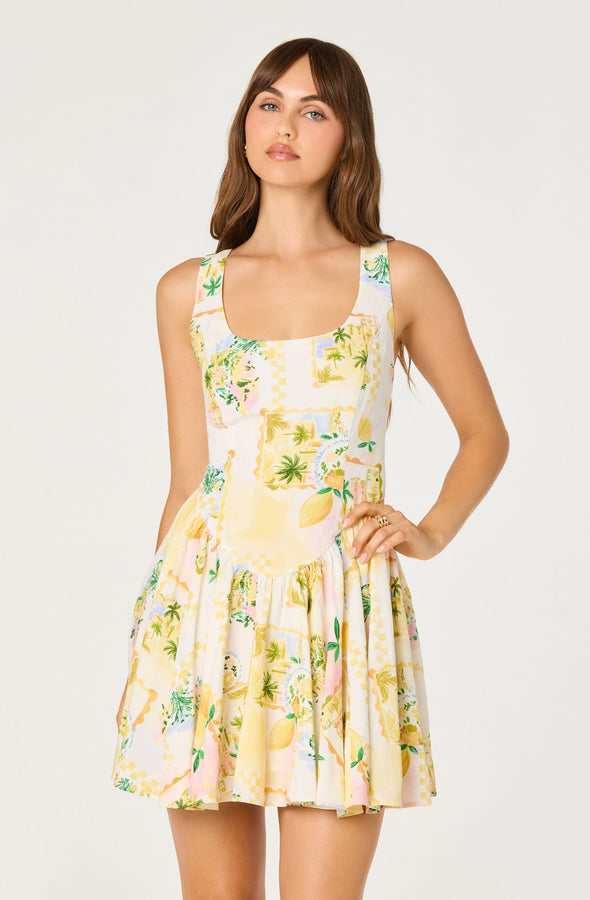 V-Neck Hardware One-Piece Swimsuit