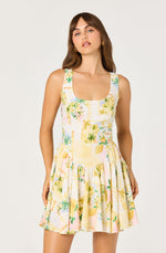 Load image into Gallery viewer, Reina Dress in Lemon Paradise

