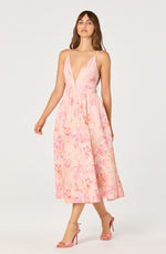 Load image into Gallery viewer, Janna Dress in Carnation Pink Floral
