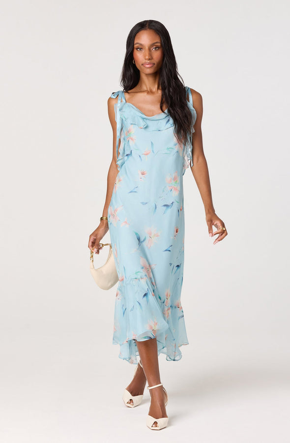 V-Neck Hardware One-Piece Swimsuit