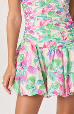 Load image into Gallery viewer, Ella Mini Dress in Pink and Green Floral
