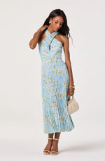 Load image into Gallery viewer, Samantha Dress in Blue Floral
