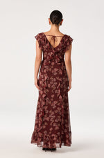Load image into Gallery viewer, Joana Dress in Wine Floral
