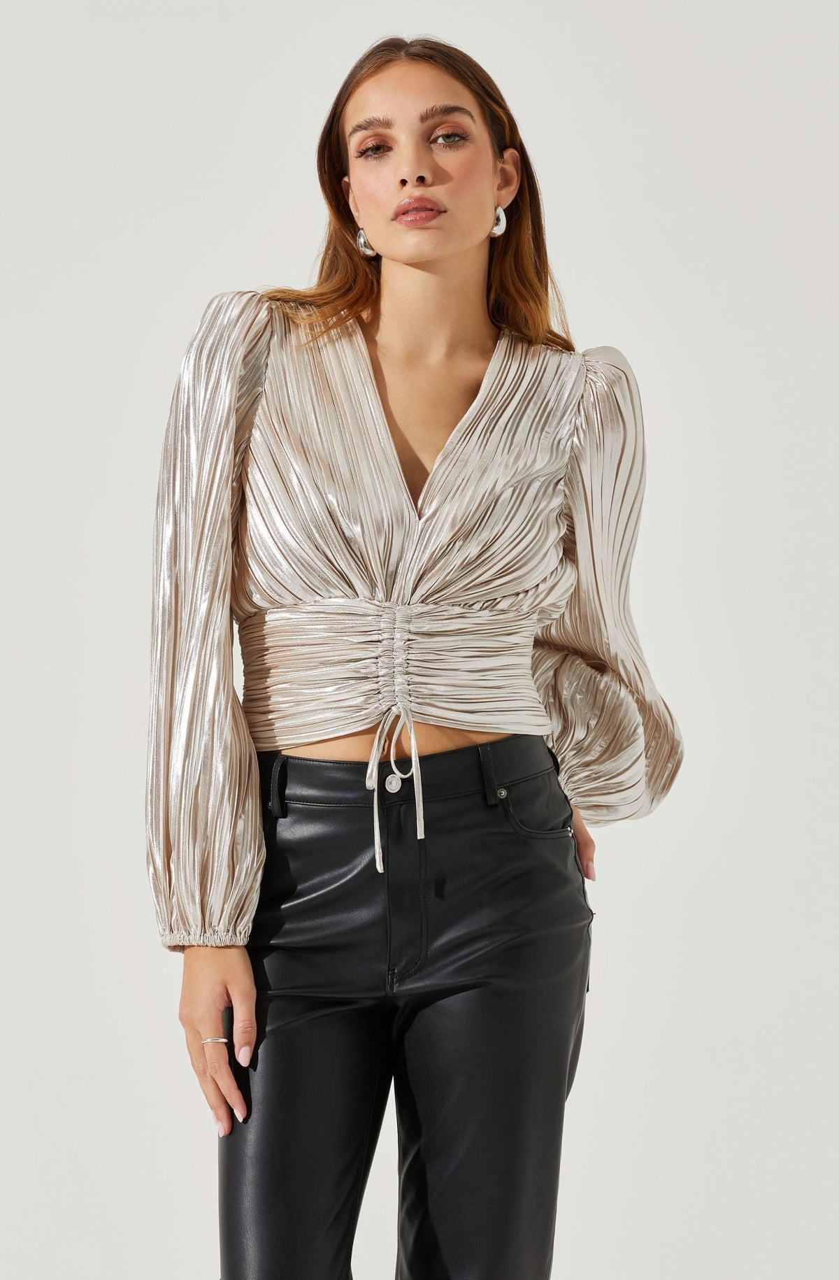 Braydon Top in Silver