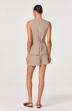 Load image into Gallery viewer, Karan Vest in Brown Checker
