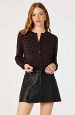 Load image into Gallery viewer, Nikki Cardigan in Espresso Leopard
