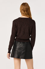 Load image into Gallery viewer, Nikki Cardigan in Espresso Leopard
