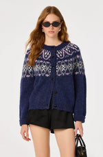 Load image into Gallery viewer, Irene Cardigan in Navy
