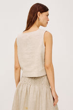 Load image into Gallery viewer, Akira Top in Heathered Flax
