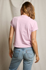 Load image into Gallery viewer, Alanis Recycled Cotton V-Neck Tee in Sugar Pink
