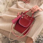 Load image into Gallery viewer, Ame Calf Leather Bag in Terra Blush
