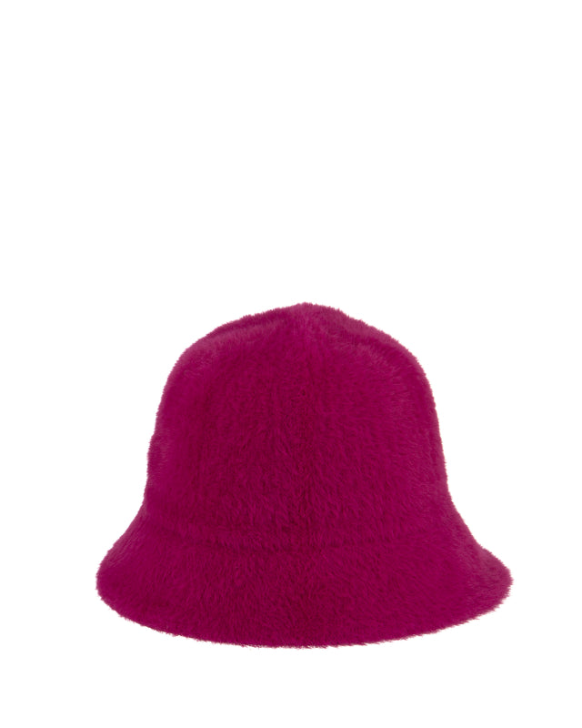 Super Fuzzy Bucket Hat in Magenta