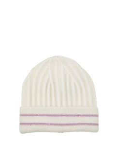 Lurex Jazzy Stripe Hat in Panna