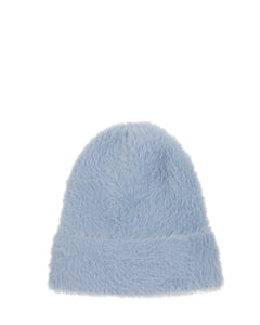 Super Fuzzy Solid Beanie in Baby Blue