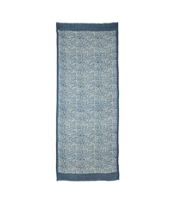 Water Ripple Wool Scarf in Blue