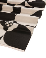 Load image into Gallery viewer, Geometric Flower Scarf in Black
