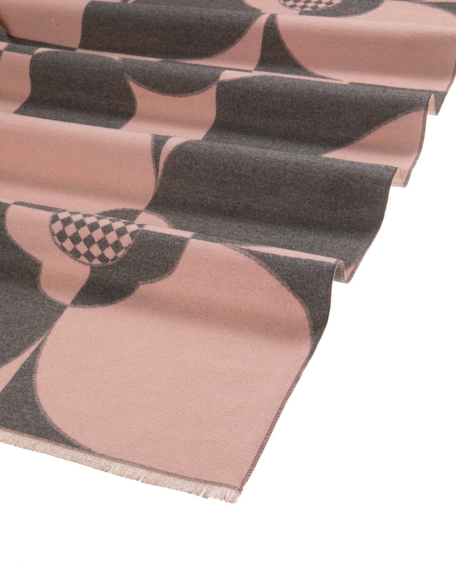 Geometric Flower Scarf in Pink