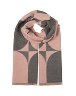 Load image into Gallery viewer, Geometric Flower Scarf in Pink
