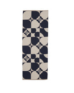 Load image into Gallery viewer, Geometric Flower Scarf in Navy
