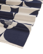 Load image into Gallery viewer, Geometric Flower Scarf in Navy

