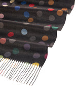 Load image into Gallery viewer, Multi Colored Polka Dot Scarf in Black
