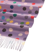 Load image into Gallery viewer, Multi Colored Polka Dot Scarf in Purple

