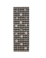 Load image into Gallery viewer, Plaid Rose Scarf in Black
