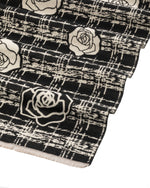 Load image into Gallery viewer, Plaid Rose Scarf in Black

