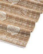 Load image into Gallery viewer, Plaid Rose Scarf in Beige
