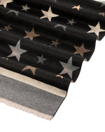 Load image into Gallery viewer, Stars Scarf in Black
