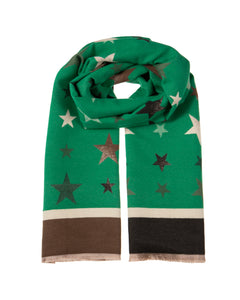 Stars Scarf in Green