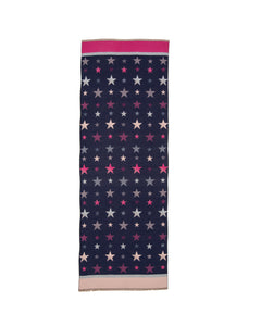 Stars Scarf in Navy