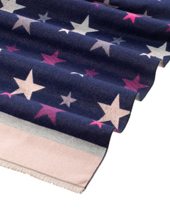 Stars Scarf in Navy