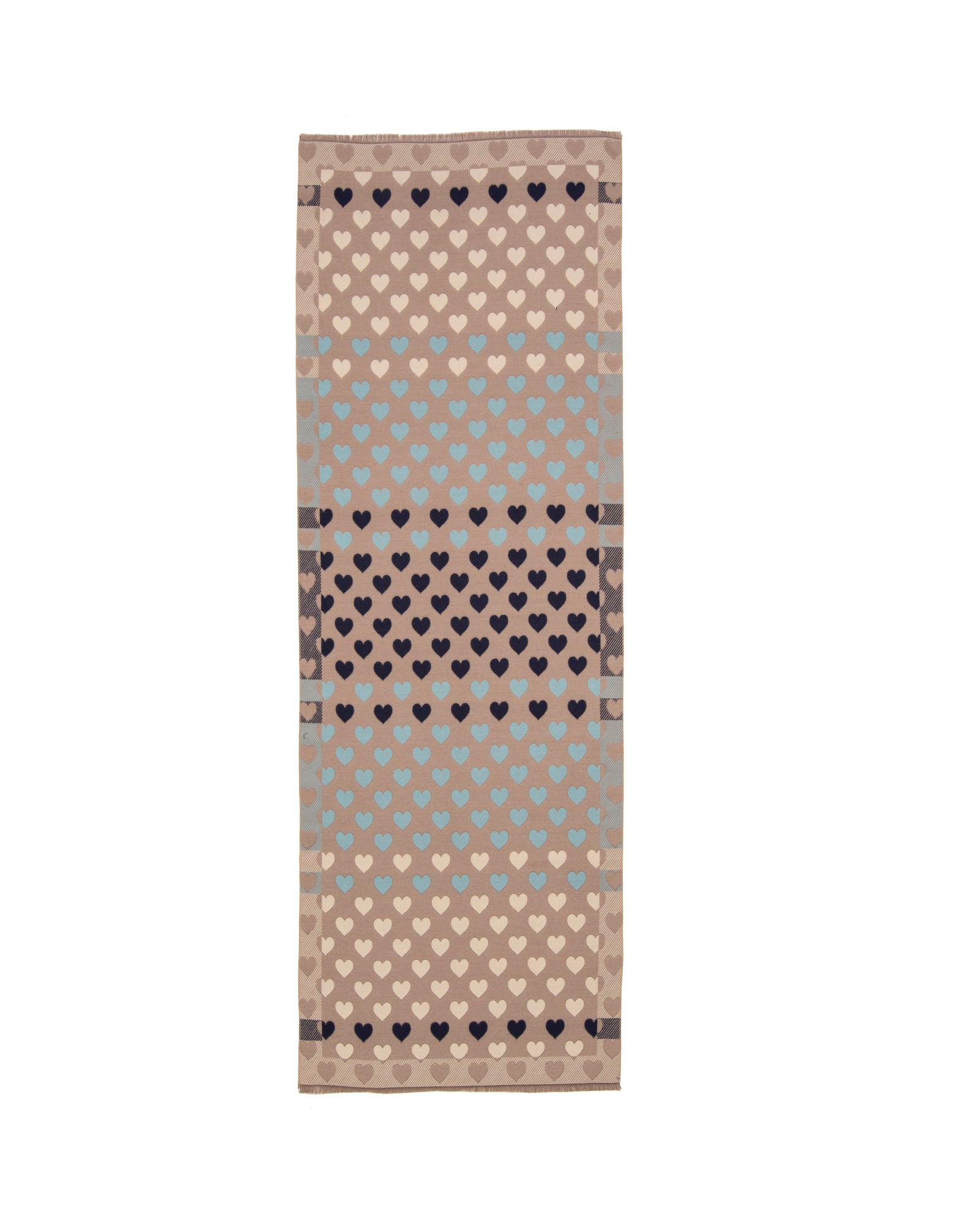 Hearts Scarf in Taupe