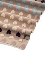 Load image into Gallery viewer, Hearts Scarf in Taupe

