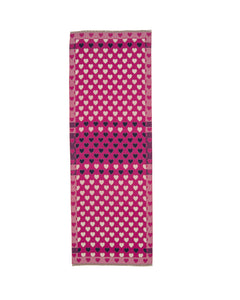 Hearts Scarf in Fuchsia