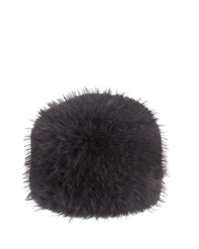 Faux Fur Russian Hat in Dark Grey