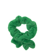 Load image into Gallery viewer, Ruched Faux Fur Scarf in Green
