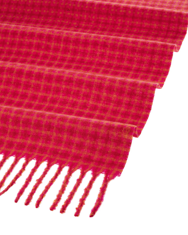 Plaid Scarf in Fuchsia