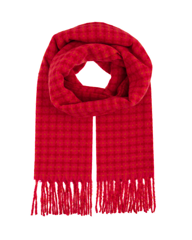 Plaid Scarf in Fuchsia
