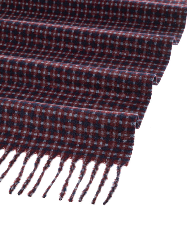 Plaid Scarf in Navy