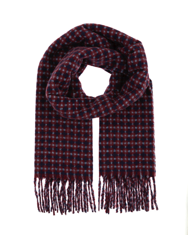 Plaid Scarf in Navy
