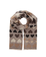 Load image into Gallery viewer, Heart Scarf in Black
