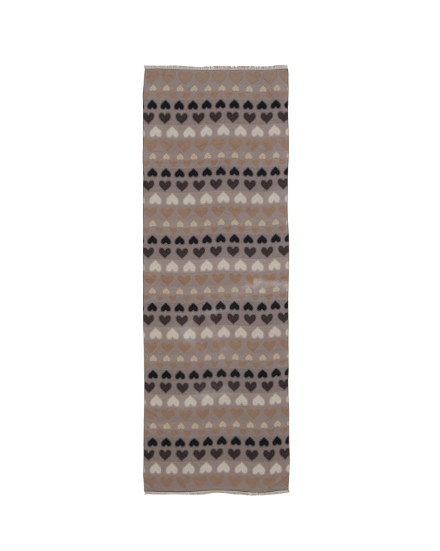 Heart Scarf in Black