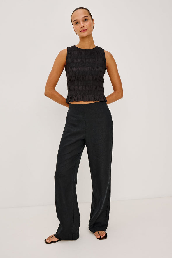 V-Neck Hardware One-Piece Swimsuit