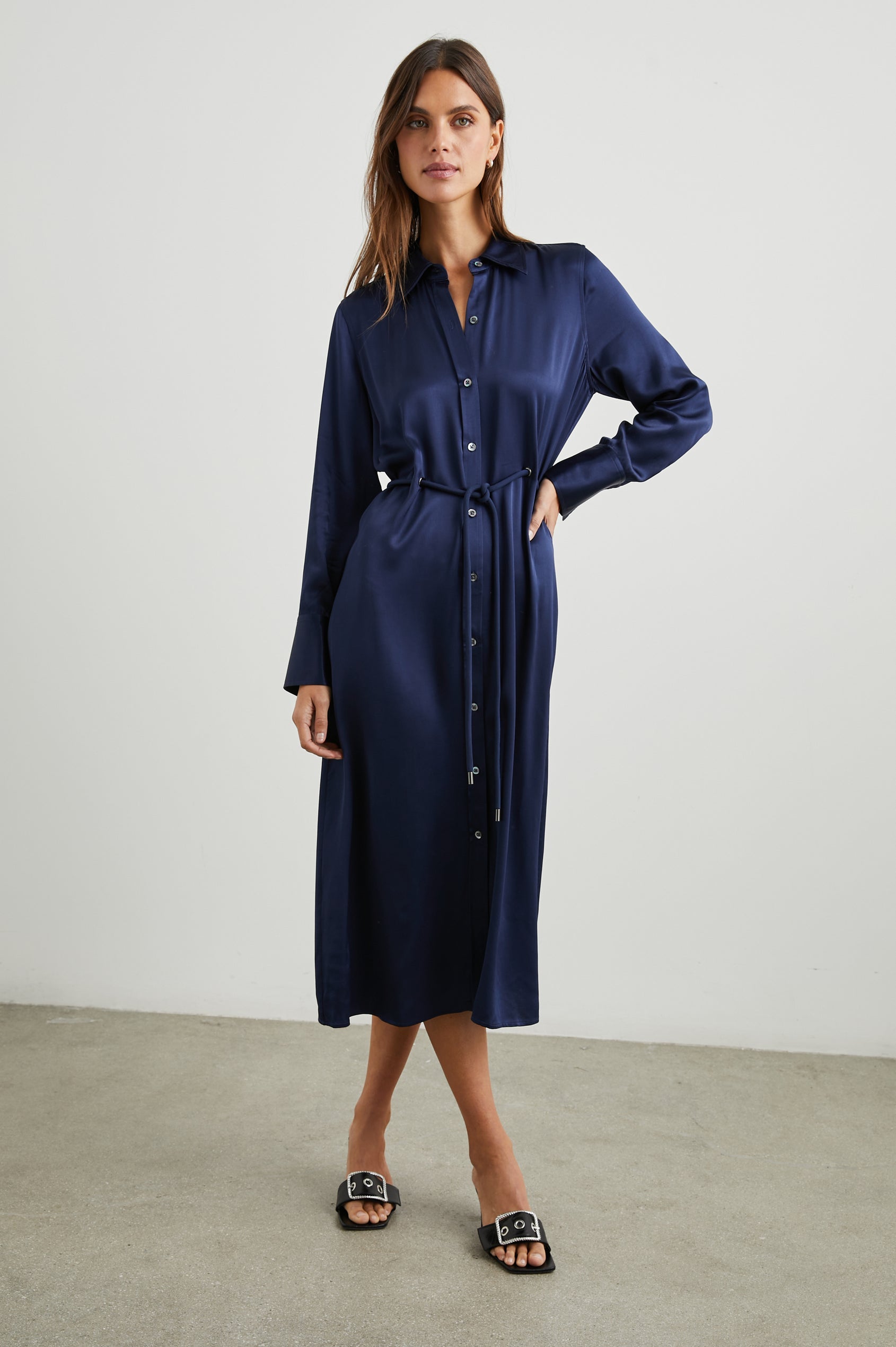 Anina Dress in Navy