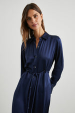 Load image into Gallery viewer, Anina Dress in Navy
