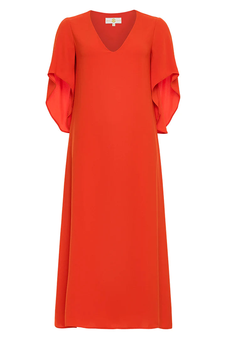 Meredith Maxi Dress in Cherry Tomato